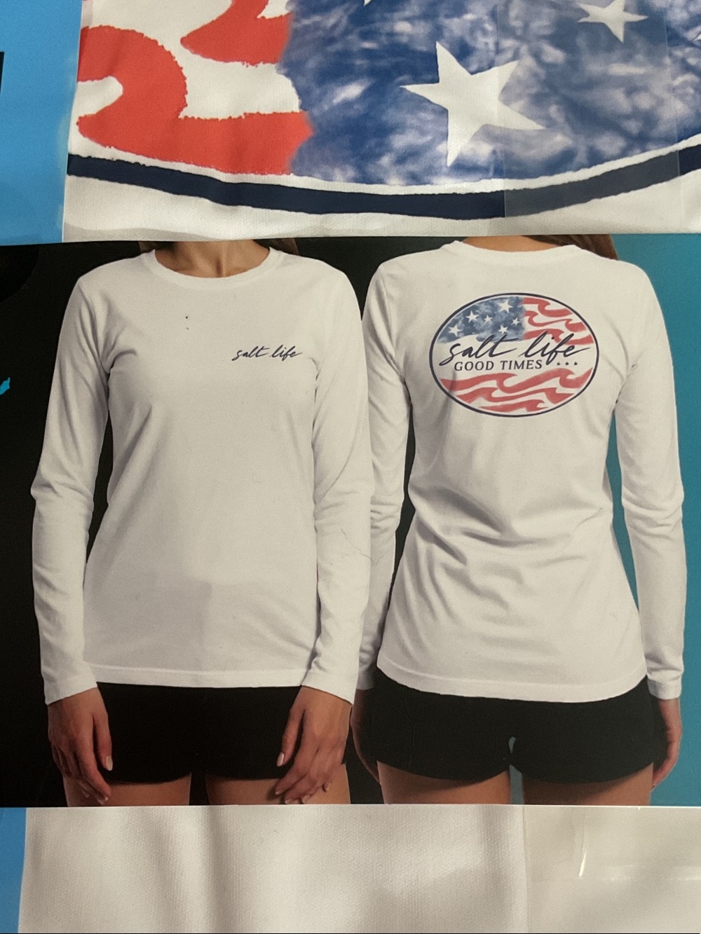 Salt Life Women's White Long Sleeve Tee with UPF 50